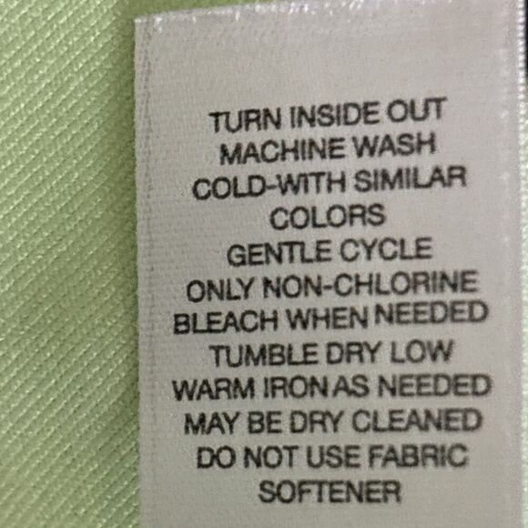 Chico’s Zenergy Golf Shirt Women’s Size 2 M Lime Green Collared Stretch Top - Picture 7 of 12